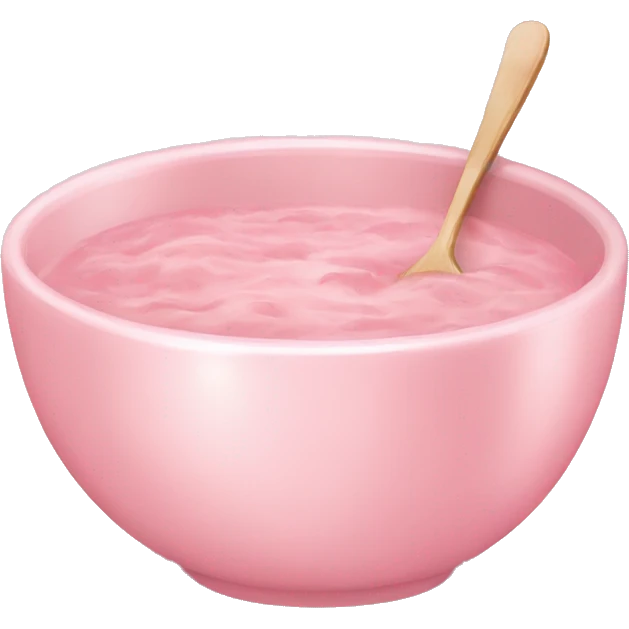 Light pink food bowl and cup set emoji