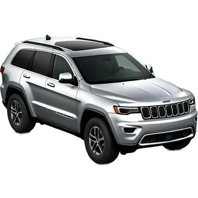 Jeep Grand Cherokee L silver emoji