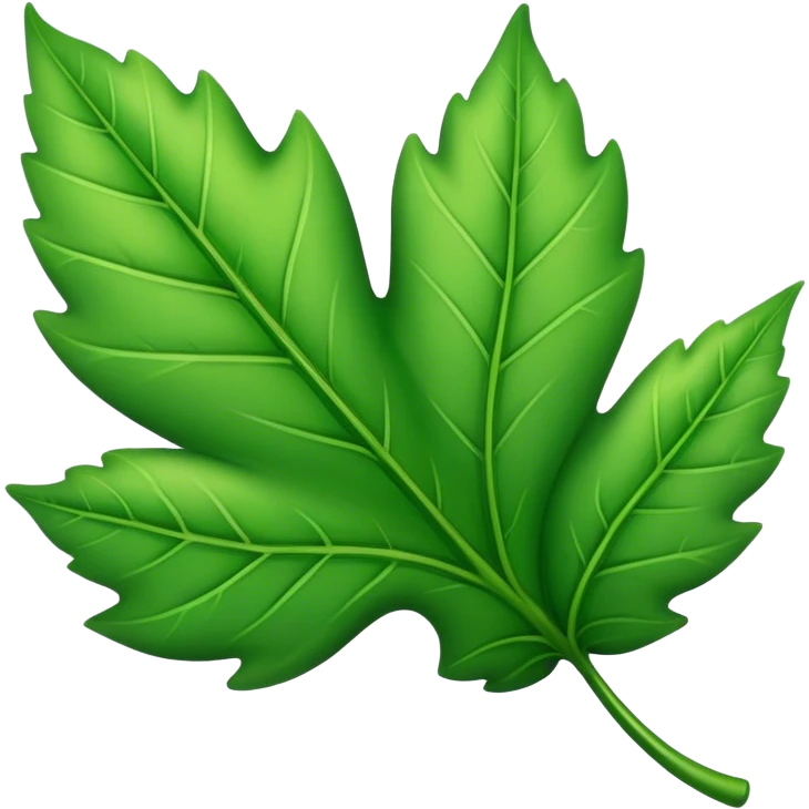 aesthetic green leaf emoji