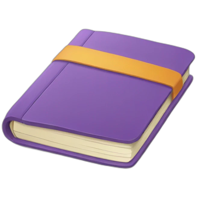 purple notebook emoji