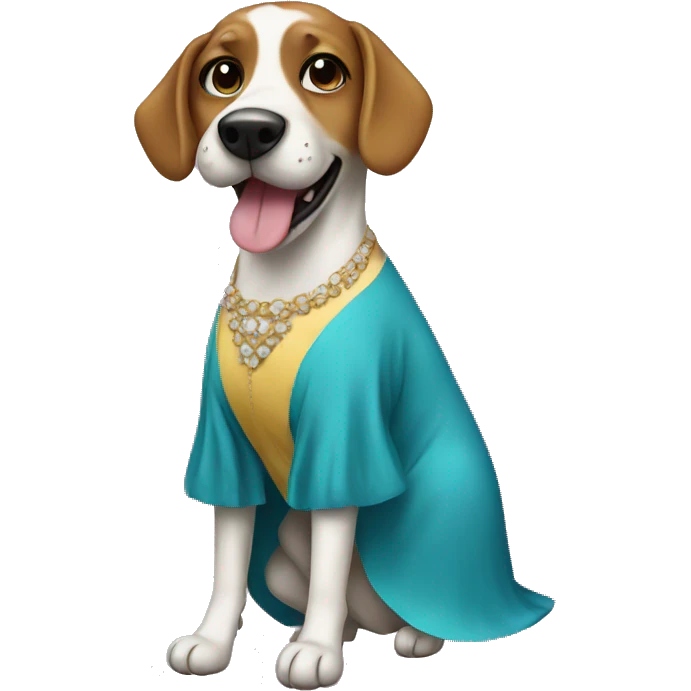 dog in a dress emoji