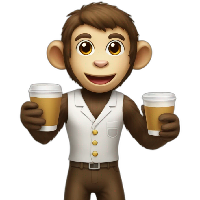 monkey barista emoji