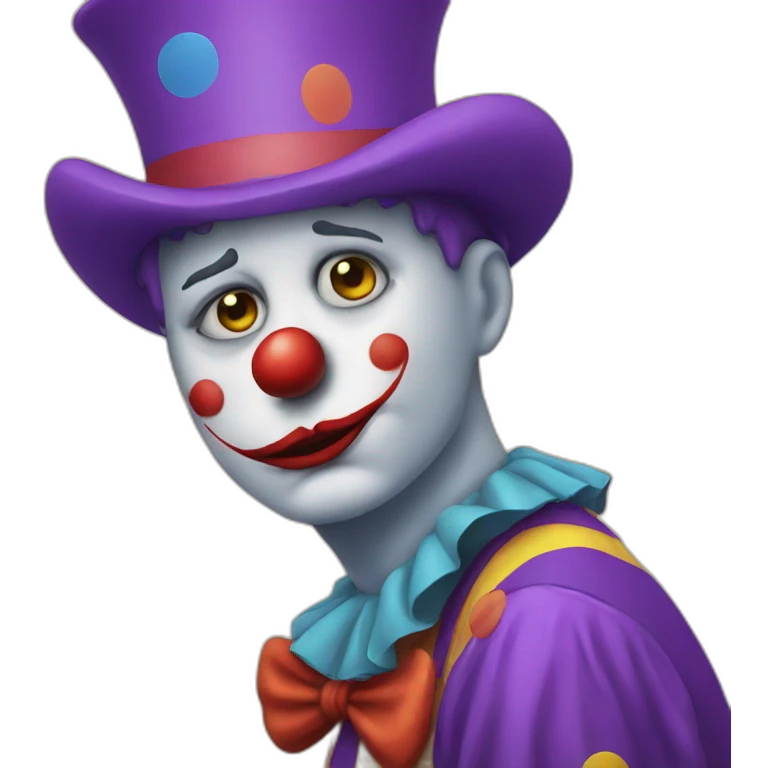 sad clown emoji