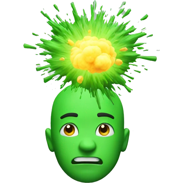 head explosion green emoji