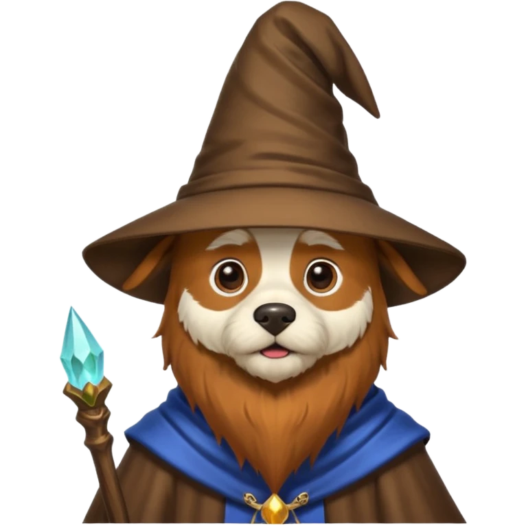 Dog wizard emoji