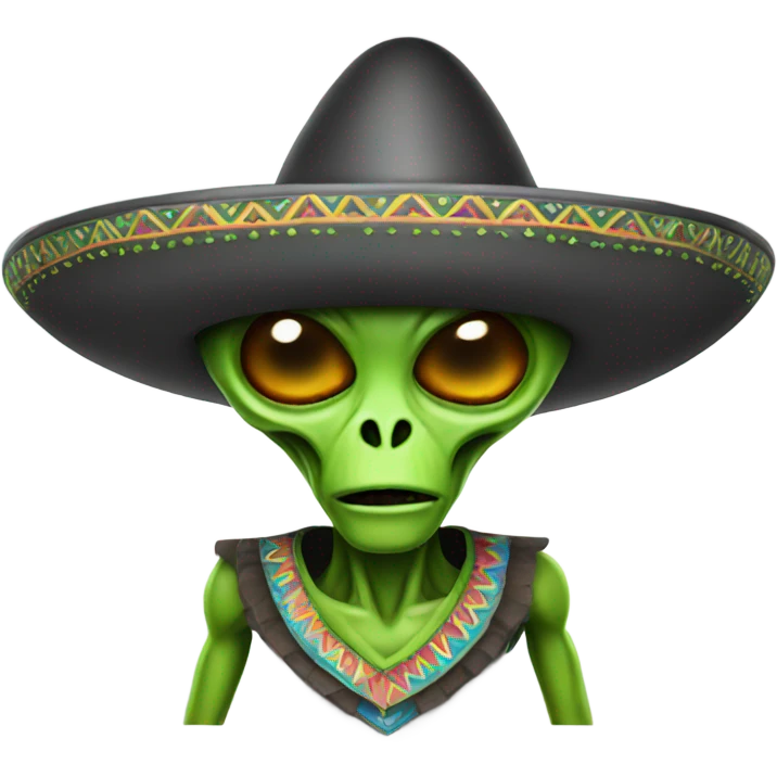 Alien with a sombrero emoji