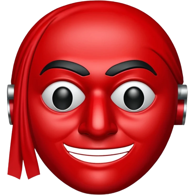 Money heist mask  emoji