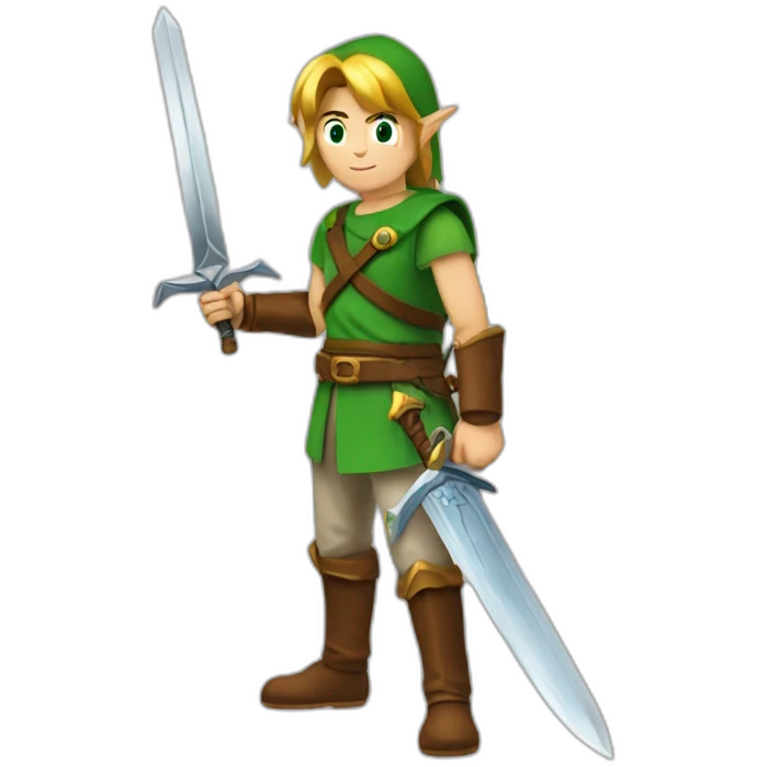 Link et épée de légende emoji