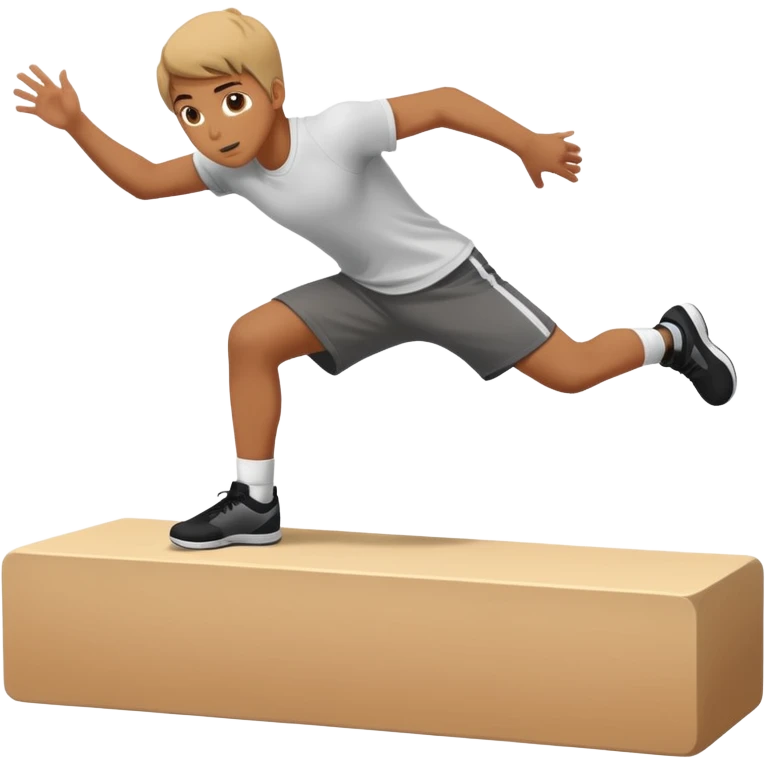 parkour at kids school emoji