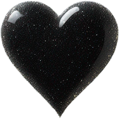 Black heart sparkling  emoji