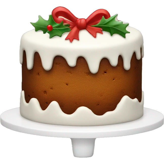 Christmas cake emoji