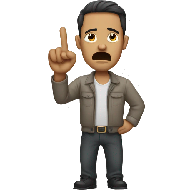Man saying no with finger emoji