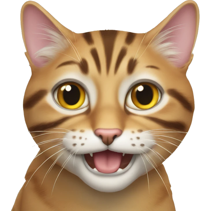 Getigerte Katze mit Krönchen  emoji