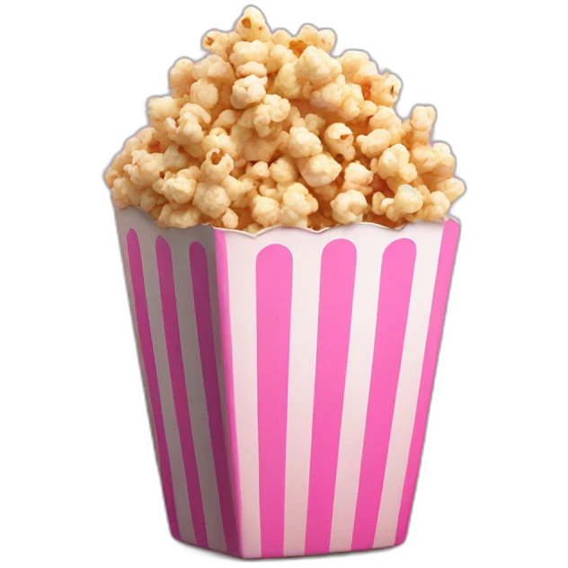 Pink-popcorn emoji