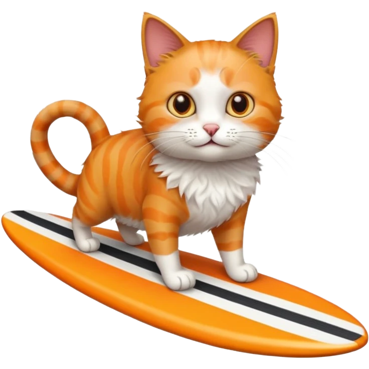 cat surfing emoji