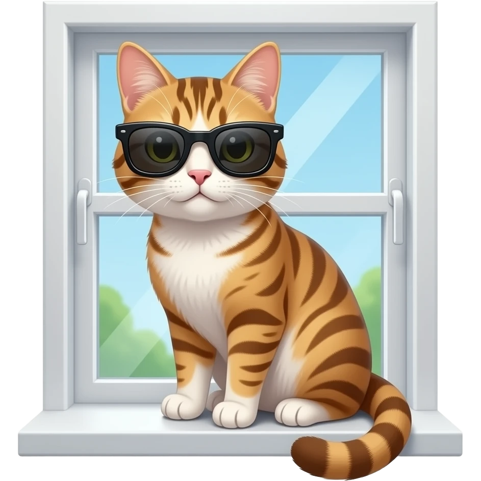 Cat wearing sunglasses emoji