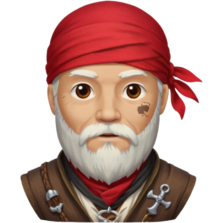 Pirate with white beard emoji