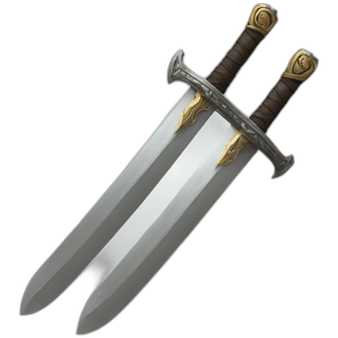 2 faces sword emoji