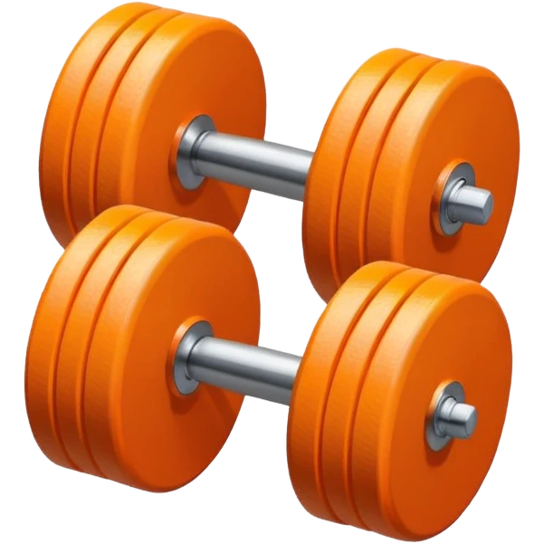 orange dumbell emoji