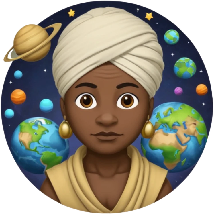 🪐👳🏾‍♂️👹  mezclados y hazme un emoji con esos tres emoji