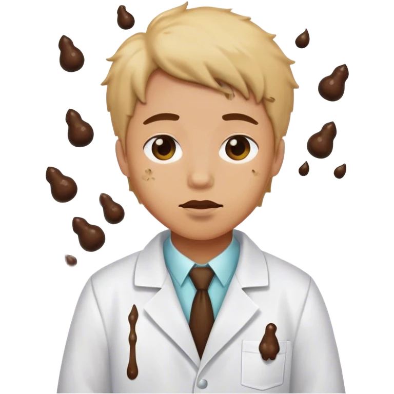 poo and labcoat emoji