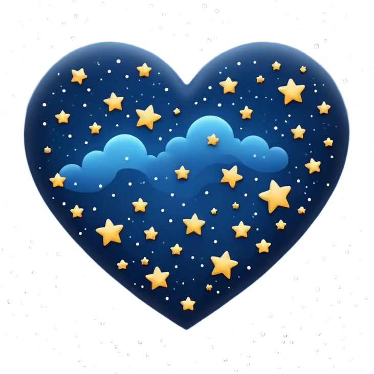 night sky heart emoji