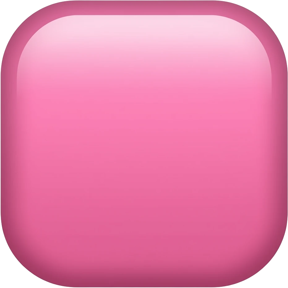 Pink square emoji make the corners sharp emoji