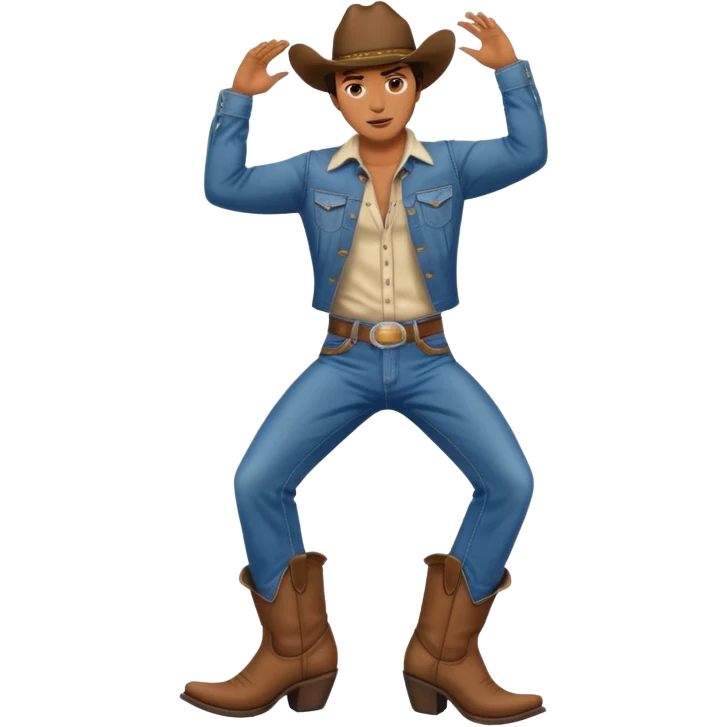 cowboy twerking emoji