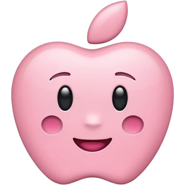 pastel pink iPhone, iOS Apple emoji style emoji