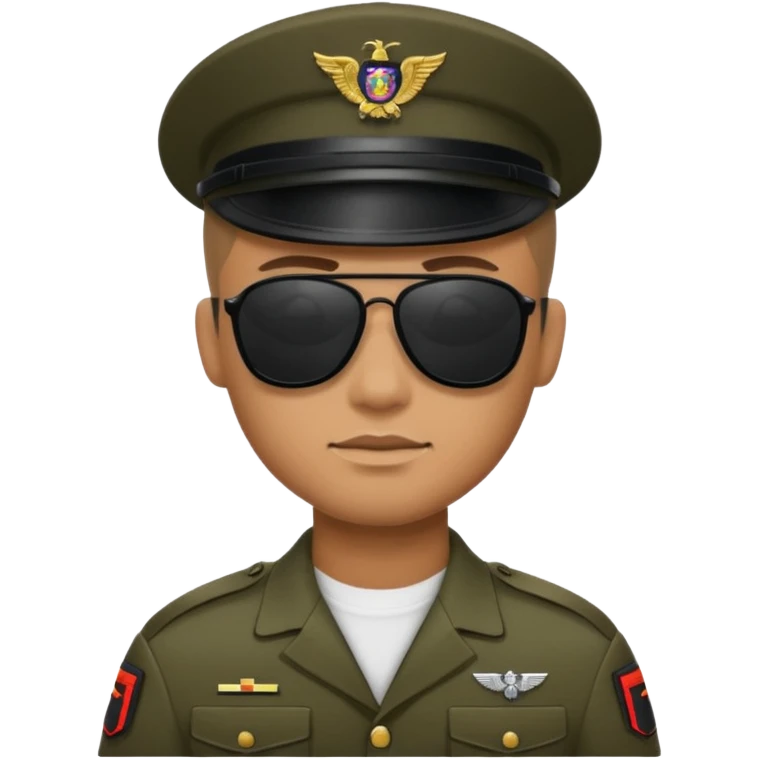 soldier with  black dark sunglasses emoji