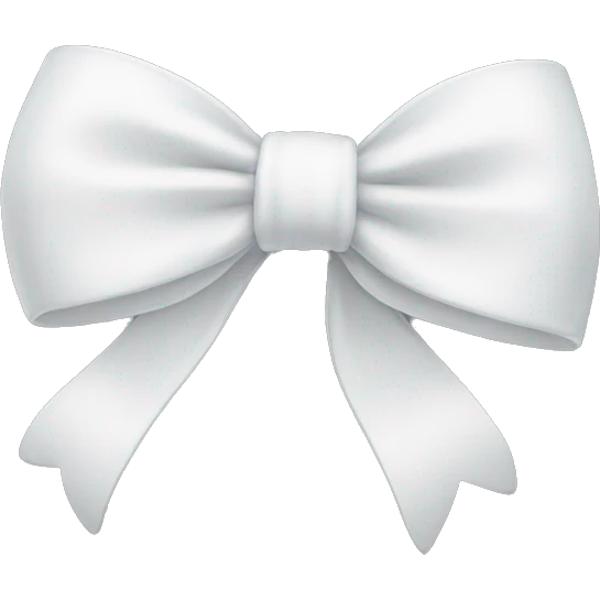 white bow emoji