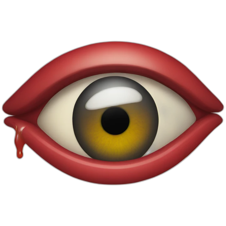 red eye emoji