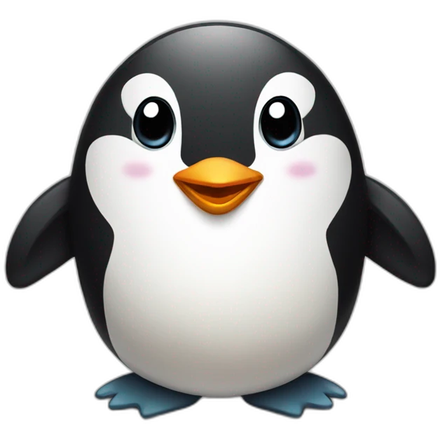 Happy penguin emoji