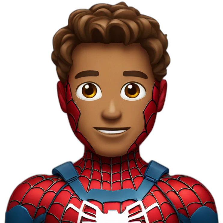 Spiderman in iron man suit emoji