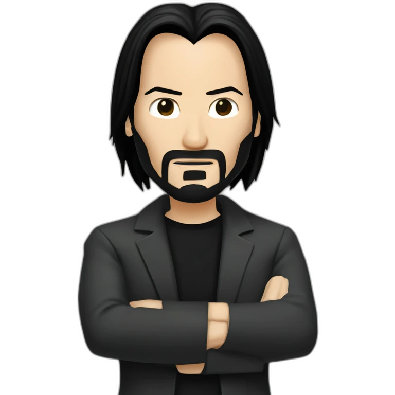 keanu reeves as neo matrix emoji