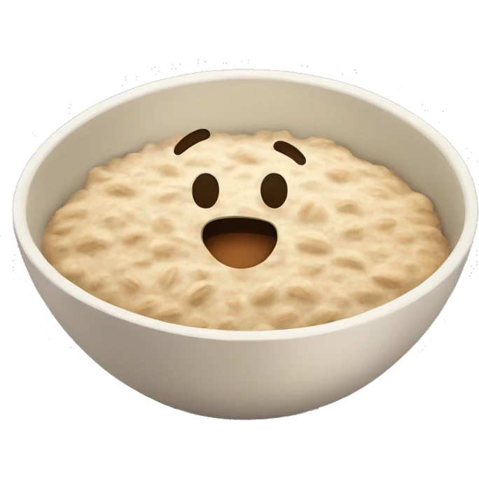 bowl of oatmeal emoji