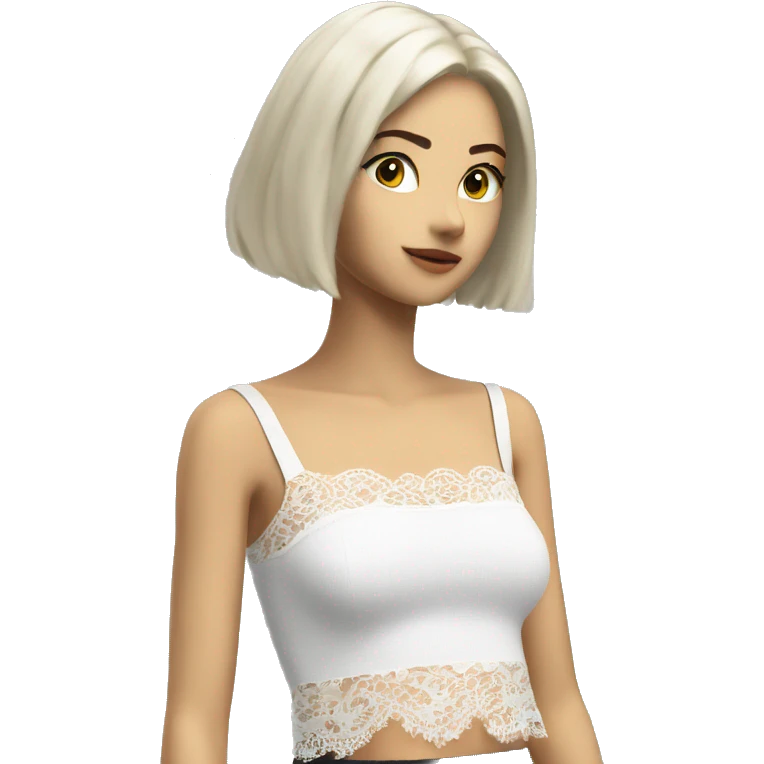 top with lace emoji