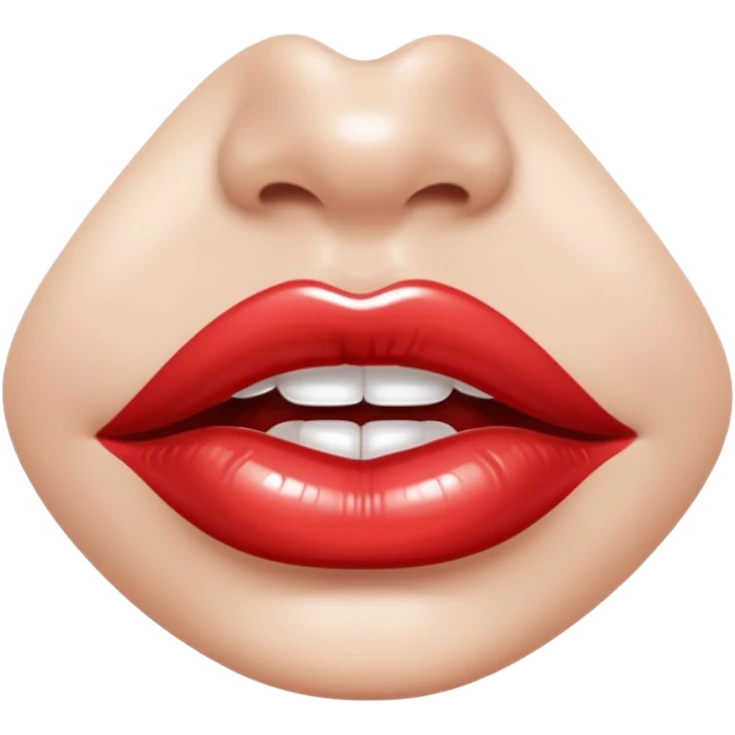 slightly parted lips, silver chrome material, glossy wet shine, seductive aesthetic emoji