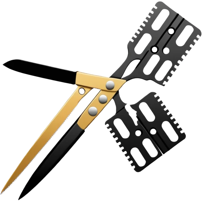 film strip with scissors cutting it emoji