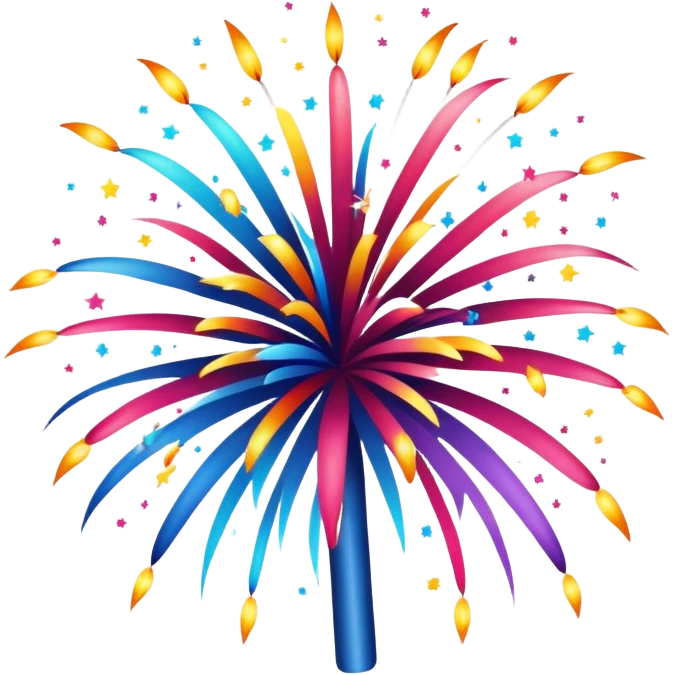 Fireworks colors emoji