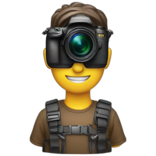 Photographer going emoji