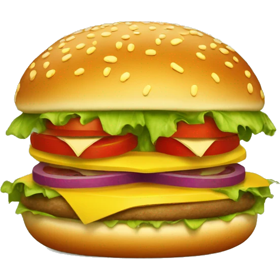 Un hamburger dans un style vintage des années 50 emoji