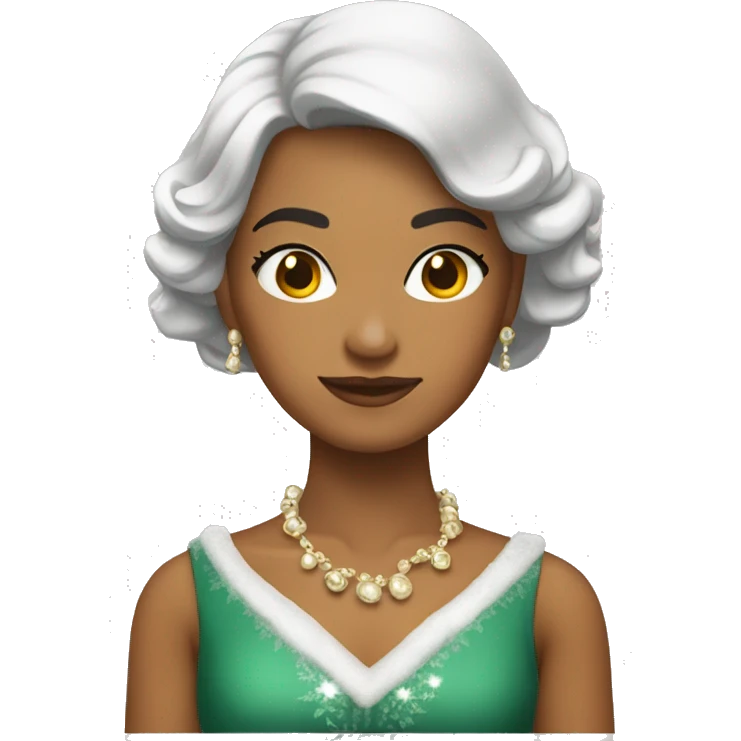 Persona vestido de época navideña  emoji