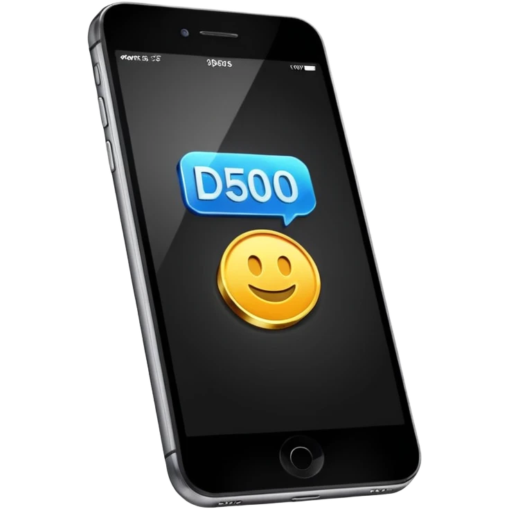 an iphone where a notification pops up that reads: "£50 deposit paid" emoji