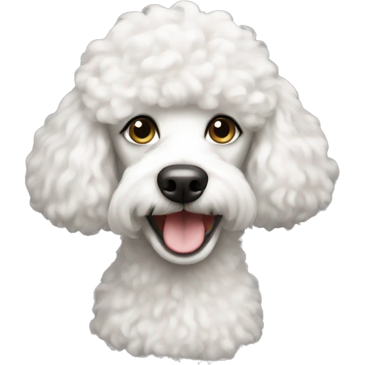 white poodle  emoji