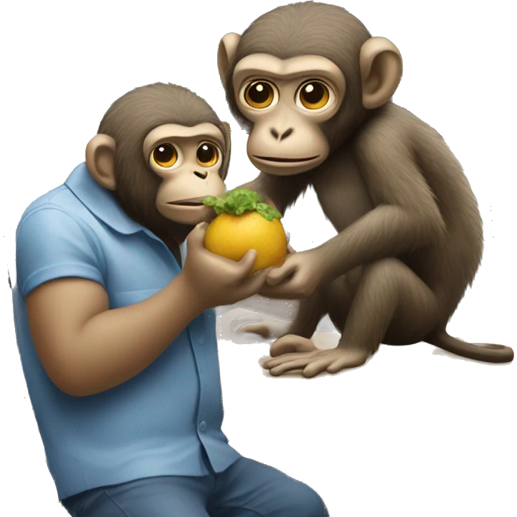 monkey eating a ford 150 emoji
