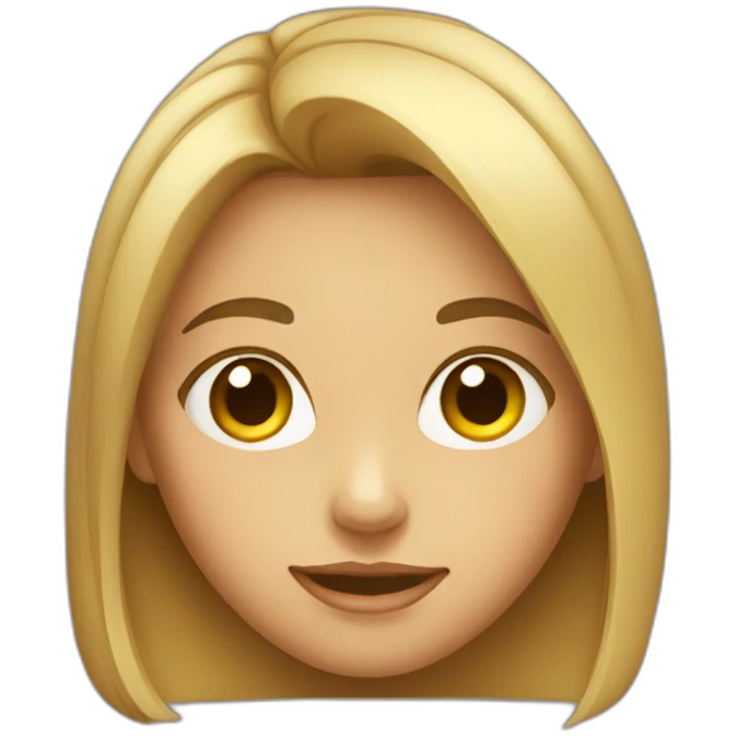 Sly face girl emoji