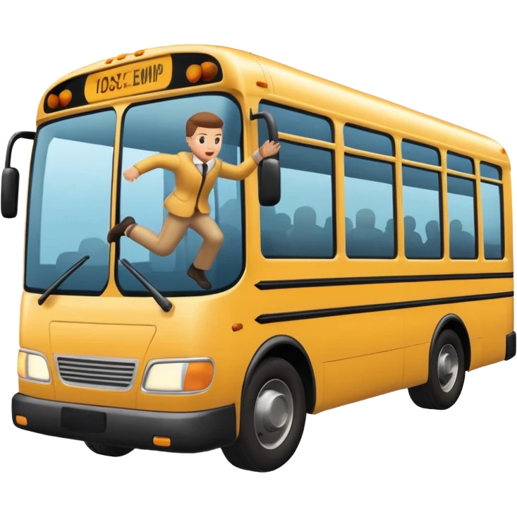 Throwing someone into a bus emoji