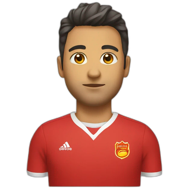 Camiseta roja rubio emoji