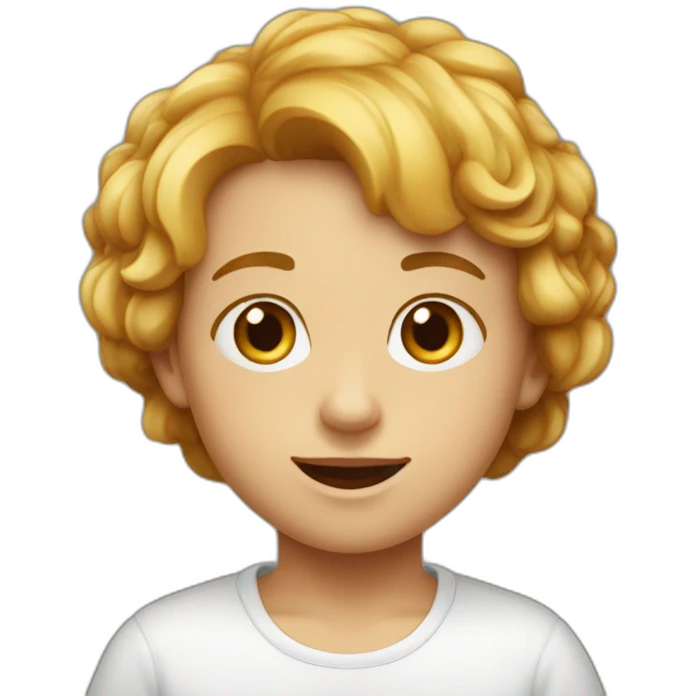 Enfant qui fait du boudin emoji